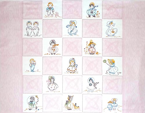 スーちゃんのブロックパネル ピンク 110*89