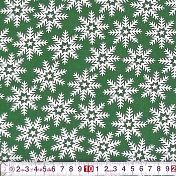 シンプルな雪の結晶 トス/グリーン