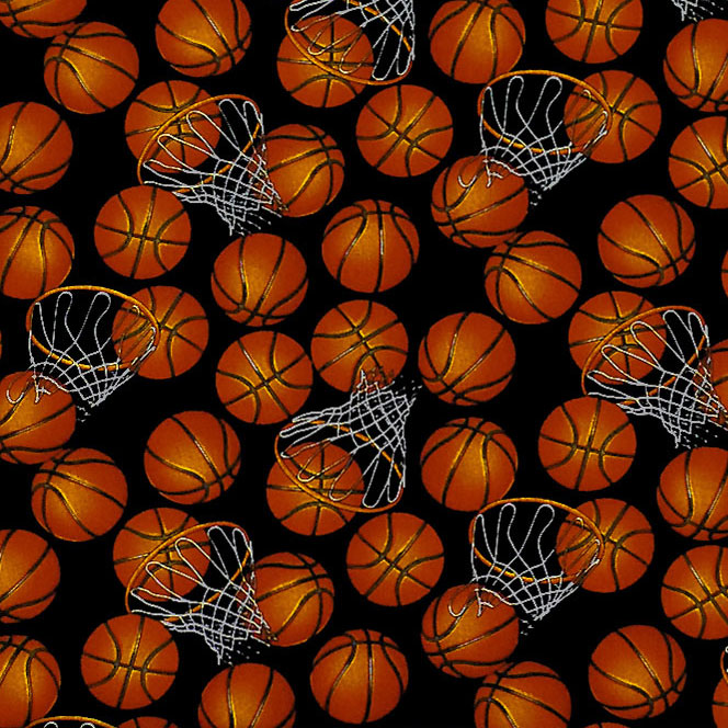 バスケットボールとバスケット オールオーバー/ブラック