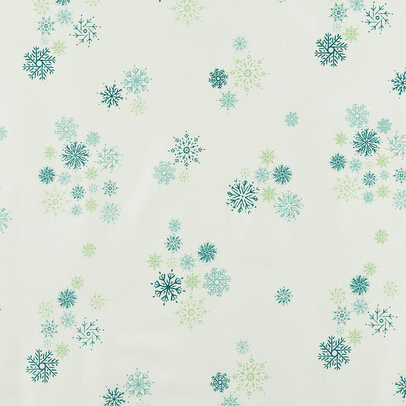 雪の結晶 ブルー・グリーン&グリーン/クリーム